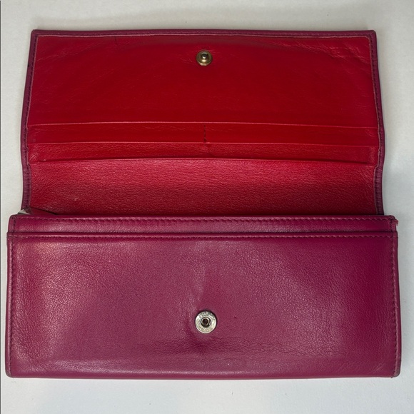 furla red bow front long wallet Chantilly - Picture 8 of 11